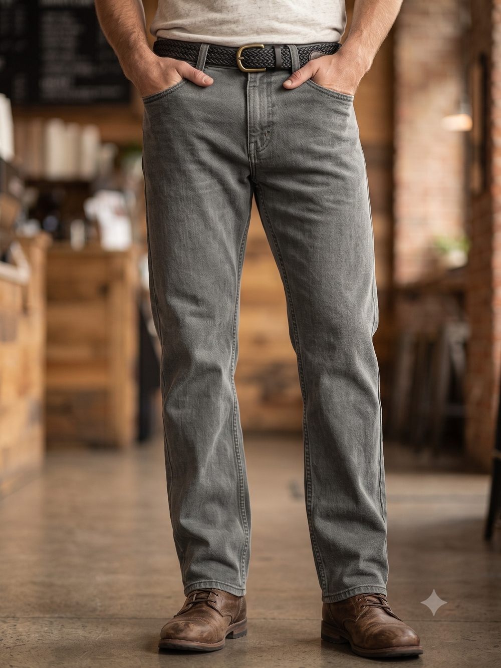 RSQ Straight Leg Gray Jeans Denim Gorpcore Normcore Streetwear Utility